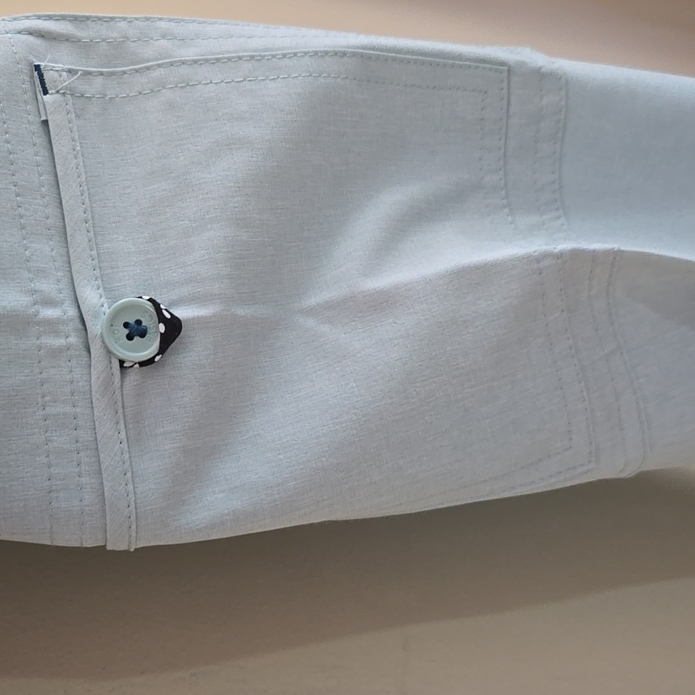 Koi Blue Heathered Scrub Pants - Picture 4 of 7
